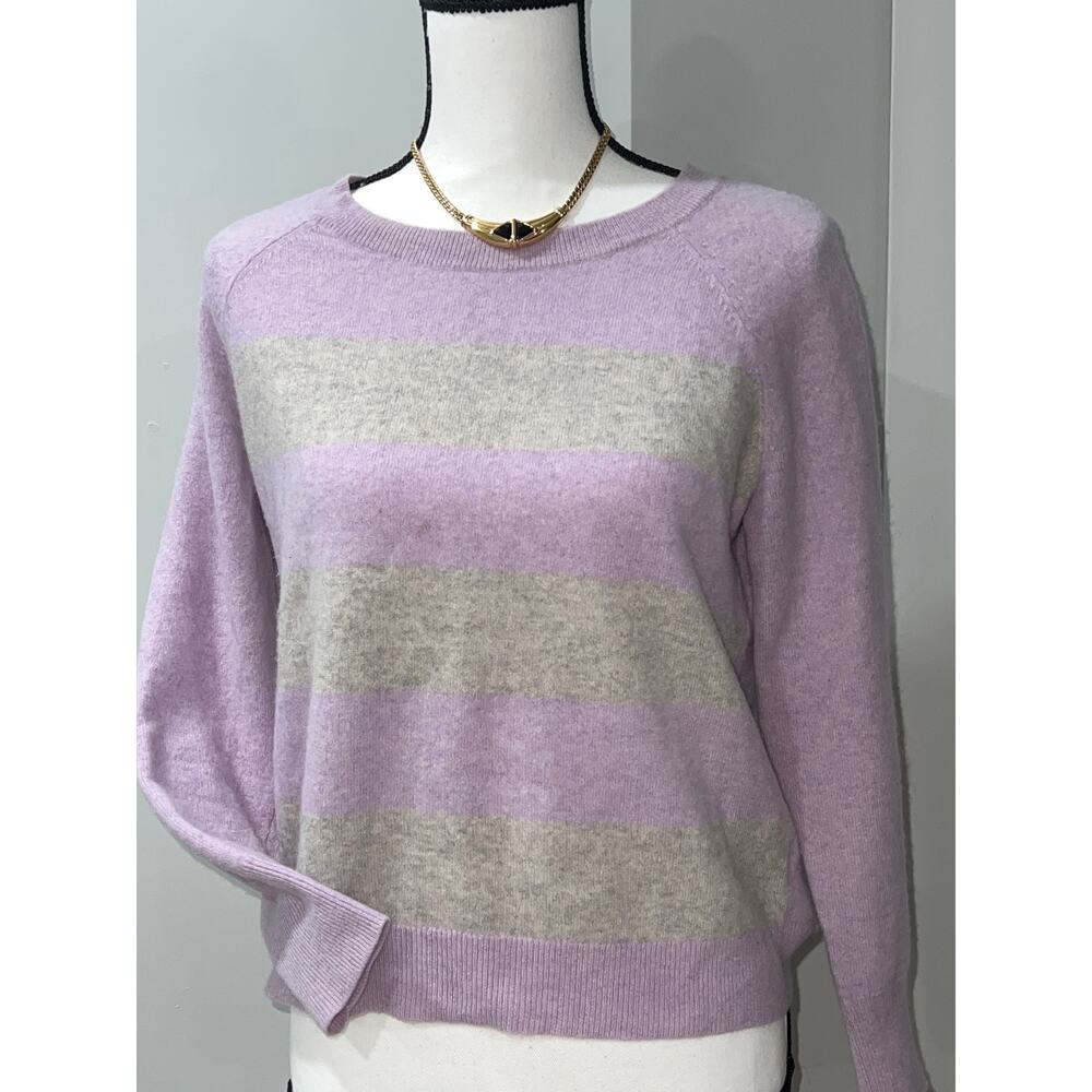 Apt. 9 100% Cashmere Sweater Lilac & Gray Size M – Soft & Elegant. Sale!!!!